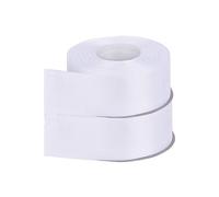 NOVAGO-2 Rouleaux 22 M ruban satin Décoration pour Fleurs, cadeaux, Mariage, fêtes. (Largeur 4cm, Blanc)