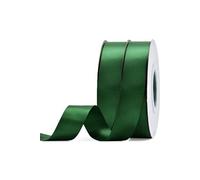 NOVAGO-2 Rouleaux 22 M ruban satin Décoration pour Fleurs, cadeaux, Mariage, fêtes. (Largeur 2cm, Vert)