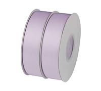 NOVAGO-2 Rouleaux 22 M ruban satin Décoration pour Fleurs, cadeaux, Mariage, fêtes. (Largeur 2cm, Violet Clair)