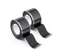 2 Rouleaux Grip Tape pour Poignées, 2,5cm x 3m Grip Tape en Silicone Auto-Fusionnant Grip Wrap Tape Gymnastique pour Fitness l'Équipement de Sport Guidon Haltères Outils