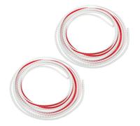 2 Rouleaux Moulure Autocollante PVC Blanche pour Bord de Miroir | Pose DIY Facile, Résistante à L'humidité la Décoloration, pour Carrelage et Bord de Fenêtre