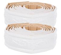 2 Rouleaux Moulure Murale Adhésive Flexible Bordure Décorative | Auto-adhésive, Pose Facile, Garde D’angle Protectrice, Usage Intérieur