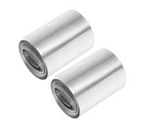 2 Rouleaux Plaques D’anode en Zinc Pur pour Pile à Fruits, Électroplacage | Feuilles Argentées à Surface Lisse, Usage Scolaire en Laboratoire, Compatibles Pinces Crocodiles et Petites LED
