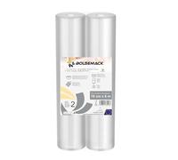 2 Rouleaux pour Appareil de Mise Sous Vide (18 cm x 6 mètres) Sacs Sous Vide Alimentaire