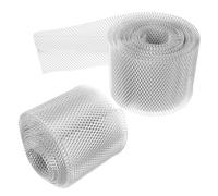 2 Rouleaux Protège-gouttières en Aluminium Argenté | Coupe Facile pour Gouttières et Conduits, Adapté à Maintenance Saisonnière, pour Fortes Pluies