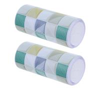 2 Rouleaux Rouleau D'autocollants de Bordure en PVC Résistant | Design à Carreaux Moderne, Installation sans Outil, Retrait sans Résidu, pour Murs et Tuiles
