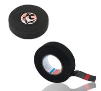 2 Rouleaux Ruban De Tissu Automobile Ruban Pour Voiture En Tissu Bande Adhésif Isolant Véhicule Ruban De Câblage Pour Harnais De Câblage Pour Voiture Moto 19mmx25m Noir