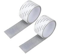 2 Rouleaux Scotch Moustiquaire,Moustiquaire,Rouleau Moustiquaire,Réparation Moustiquaire,Pour Réparation De Fenêtres Et Moustiquaires Adhésif Fort & Sans Outil,5cm*2m*2(Noir)