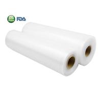 2 Rouleaux Sous Vide Gaufrés pour Machine Mise Sous Vide 20 cm X 5 mètres Sans BPA Sécurité Sac Rouleau de Film Sous Vide