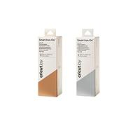 2 rouleaux thermocollants mats 61 x 14 cm - argenté, doré - Cricut Multicolore