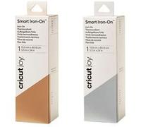 2 rouleaux thermocollants mats 61 x 14 cm - argenté, doré - Cricut Multicolore