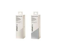 2 rouleaux thermocollants mats 61 x 14 cm - blanc, argenté -