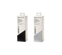2 rouleaux thermocollants mats 61 x 14 cm - noir, argenté - Cricut Multicolore