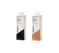 2 rouleaux thermocollants mats 61 x 14 cm - noir, doré - Cricut Multicolore