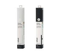 2 rouleaux thermocollants pailletés 61 x 14 cm - noir, blanc