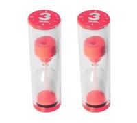 2 sabliers rouges 3 minutes Rouge