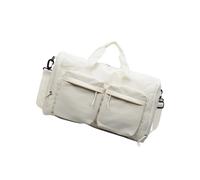 2. Sac à bandoulière portable pour femme, grande capacité, résistant à l'eau, pour un usage quotidien et des aventures en plein air, sac de week-end pliable pour voyage d'affaires, beige, Beauté de