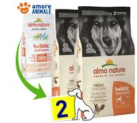 2 Sachet - Almo Nature Chien Holistic Grandes Adult Poulet Et Riz 12 KG - Pour