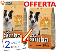 2 Sachet - Monge Simba KG 20 Au Poulet - Croquettes Chien - Aliments pour Chiens