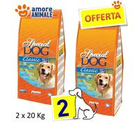2 Sachet - Monge Spécial Chien Classique Kg.20 - Aliments Ensemble pour Adultes