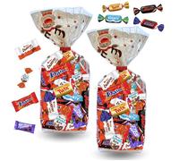 2 Sachets de Noël garnis de 30 bonbons au chocolat : Célébrations Milka Kinder Daim - Cadeau Original pour Noël