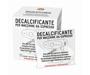 2 sachets détartrants pour machine à café, détartrant illy, détartrant Francis