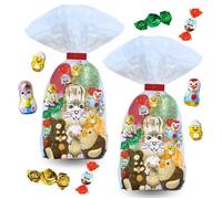 2 Sachets garnis de 40 bonbons au chocolat de Pâques : Kinder Schokobons, Œufs, Moulages et Figurines