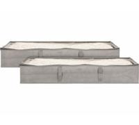 2 sacs de rangement sous lit pour linge avec poignées - 90 L Infactory