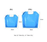 2 Sacs D'eau D'extérieur 5l 10l, Conteneur D'eau Pliable Portable Seau D'eau Pliant Camping Pique-Nique Barbecue Réservoir D'eau D'urgence