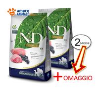 2 SACS Farmina N&D Prime Grain Free - Adulte Maxi → Agneau Et Myrtille - 12 Kg