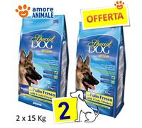 2 SACS - MONGE Special Dog Regular avec Poulet Frais Kg.15 - Croquettes Chien