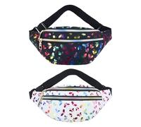 2 sacs pour femme, sacs imperméables pour femmes, sacs de voyage diagonaux, sacs portables pour femmes, sacs brillants, Noir , Taille unique, Moderne