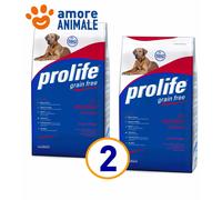 2 SACS Prolife Adulte Sensible Sans Céréales Bœuf Et Pommes De Terre 10 Kg