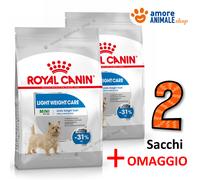 2 SACS - Royal Canin Mini Light Weight Care → 8 Kg + CADEAU - Chien, Chiens