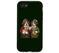 2 Saint-Bernard Couple marié Chien Café Amour Fromage Drapeau Suisse Coque pour iPhone SE (2020) / 7/8