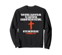2 Samuel 22:7 Écriture des versets de la Bible Sweatshirt