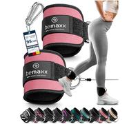 2 Sangles de Cheville pour Musculation + Guide E-Book | Poids de Chevilles Taille Unique, Exercices Tirage avec Câble sur Appareil à Charge | Ankle Strap Cable Machine, Jambes Fessiers Femme Homme