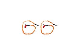 2 Sangles de pagaie pour Kayak, Corde Extensible et résistante à la Corrosion en Nylon et Caoutchouc, Anti-Perte pour Kayak et Canne à pêche, Conception à allongement Fixe avec ran (Orange)