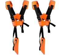 2 Sangles d'épaule réglables inclus -Harnais pour Débroussailleuse pour Tondeuse, pour Débroussailleuse KM, STIHL FS(Orange)