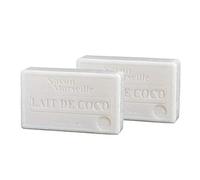 2 savons de Marseille - 72% huile de coco - Fabriqué en France