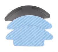 2 serpillères et 1 support amovible - Accessoires en microfibre pour aspirateur robot Lafant M210 - Verrouillage puissant de l'eau