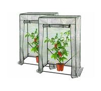 : 2 serres pour tomates - coloris blanc