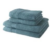 Today Ensemble 2 serviettes 50x90 + 2 draps de bain 70x130 100% coton Paon