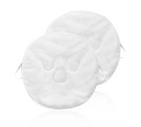 2 serviettes de compresses chaudes, boucles d'oreilles à trois trous, serviette de thérapie thermique pour le visage, serviette de visage à la vapeur, serviette de visage à compresses chaudes et