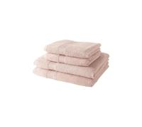 2 Serviettes de Toilette 50x90 + 2 Draps de Bain 70x130 cm 100% Coton - Roses des sables