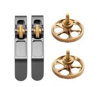 2 Set All-Metal Extruder Gear Kit for Bambu Lab A1/A1mini Claw Gear RNC Nano-Coated Hardened Steel Helical Gear Wear