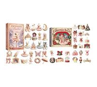 2 Set Ballerina Calendar 2026 Advent 2D Acrylic Enchanted Ballet Countdown | Calendrier De Compte À Rebours Sur Le Thème Du Ballet De Noël De 24 Jours Avec Ornement De Pose De Danse 2D Pour Adultes Amou