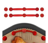 2 Set Boucle MagnéTique En Silicone Pour Friteuse à Air, Boucle MagnéTique En Silicone Pour Friteuse à Air Comprimé, Aimants De Doublure De Friteuse à Air Pour Fixer Le Papier Sulfurisé