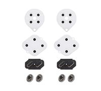2 Set Coussinet de Bouton Conducteur en Silicone Pièce de Réparation de Remplacement de Bouton de Manette Compatible avec Super Snes Manette