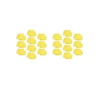 2 Set de 10 Cornes Alto en Silicone Butée pour Euphonium Tuba Trompette 4mm Jaune